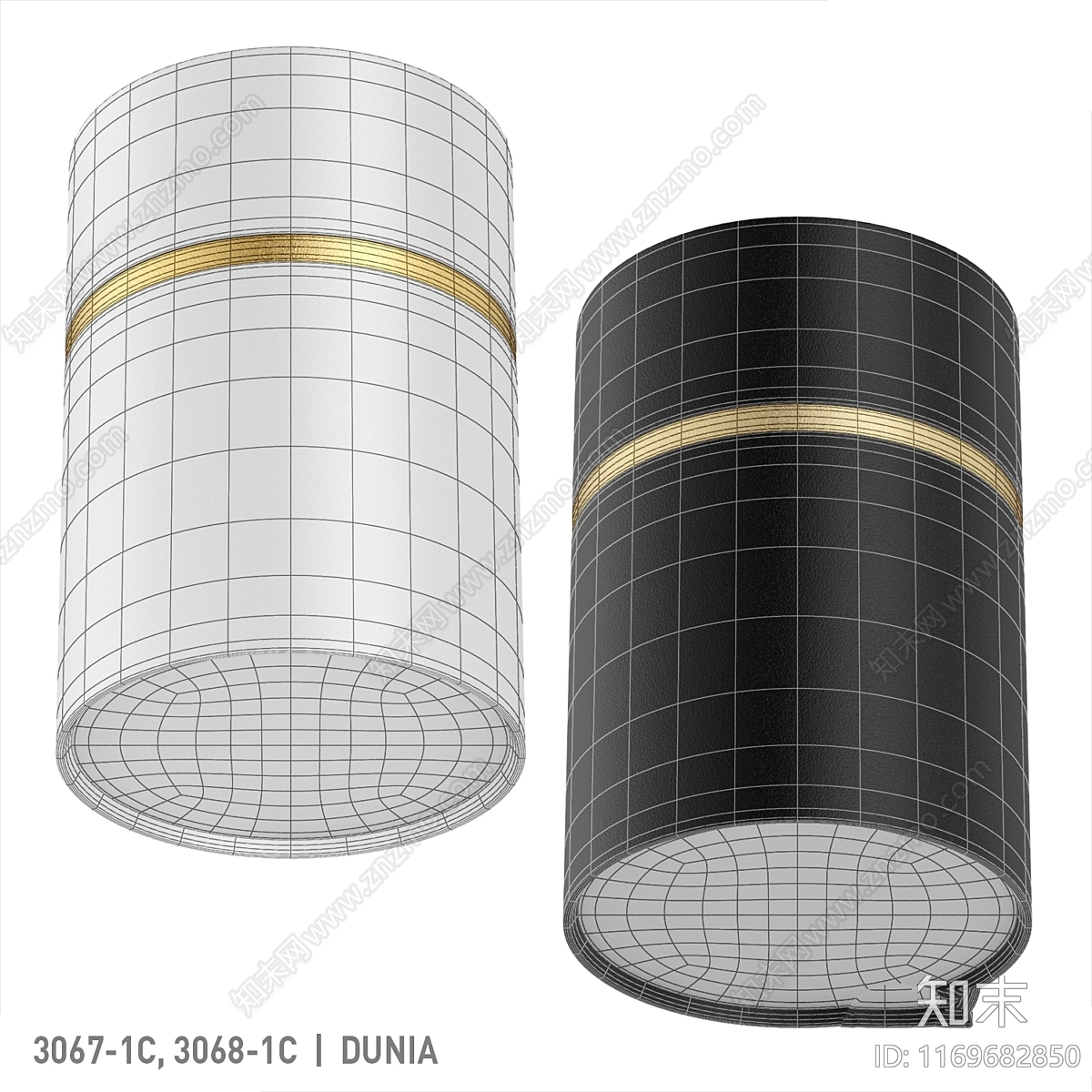 吸顶灯3D模型下载【ID:1169682850】