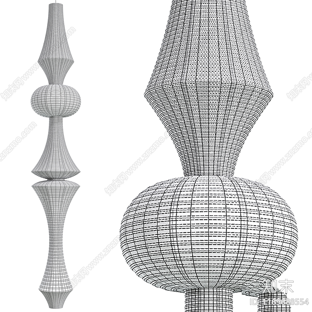 吊灯3D模型下载【ID:1169688554】