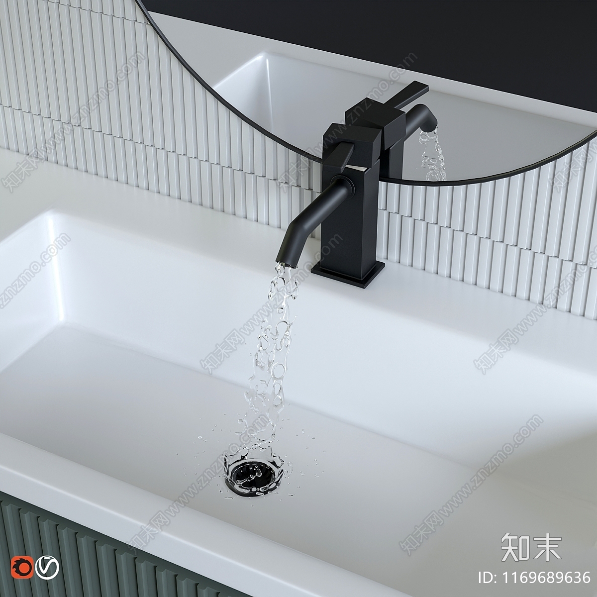 洗手台3D模型下载【ID:1169689636】