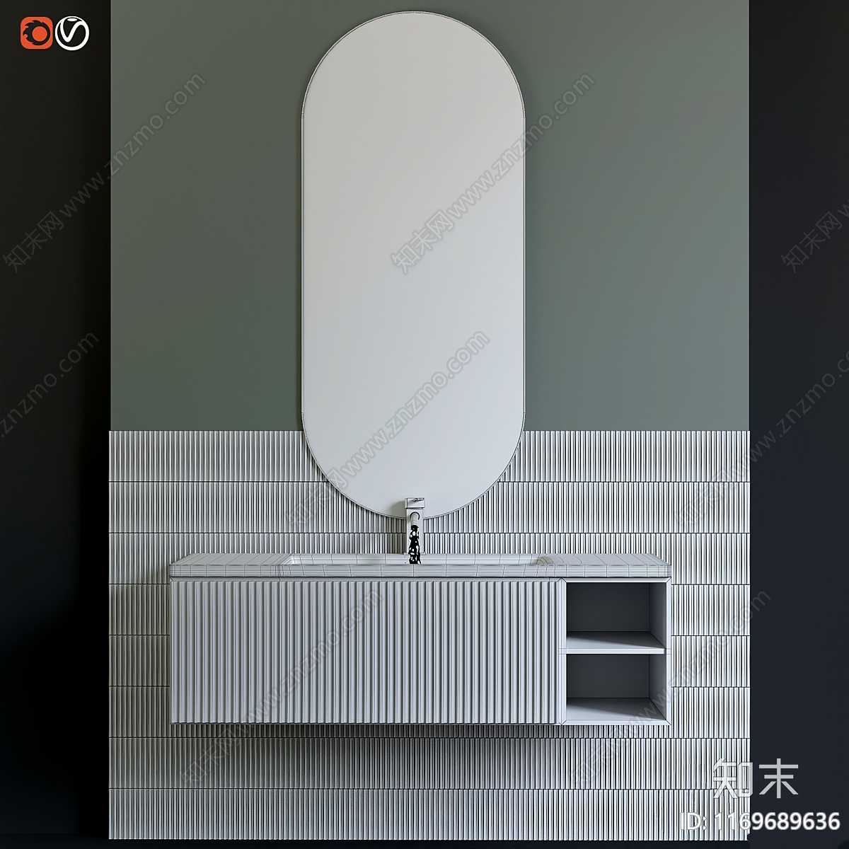 洗手台3D模型下载【ID:1169689636】