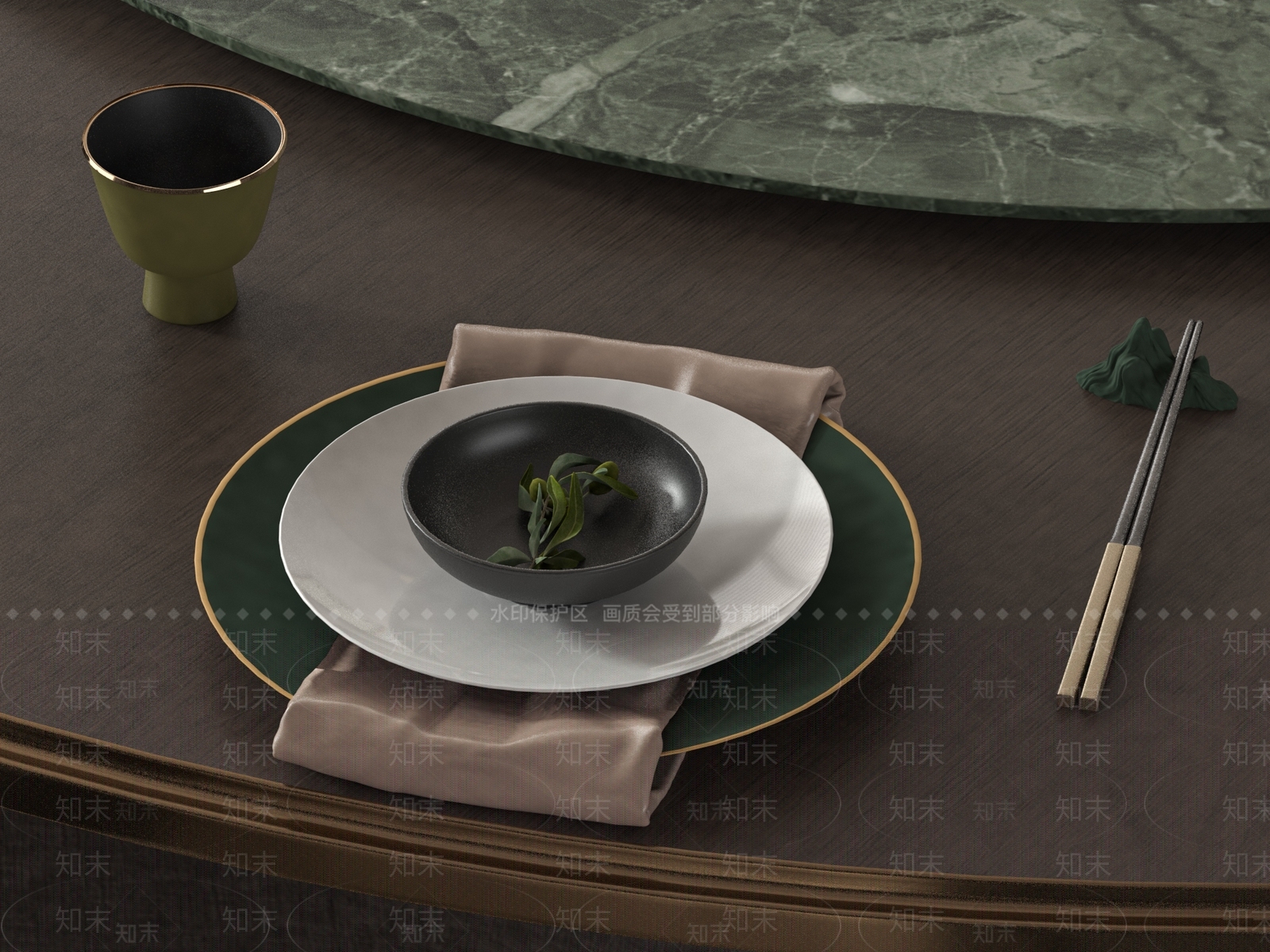 餐具3D模型下载【ID:1169691740】