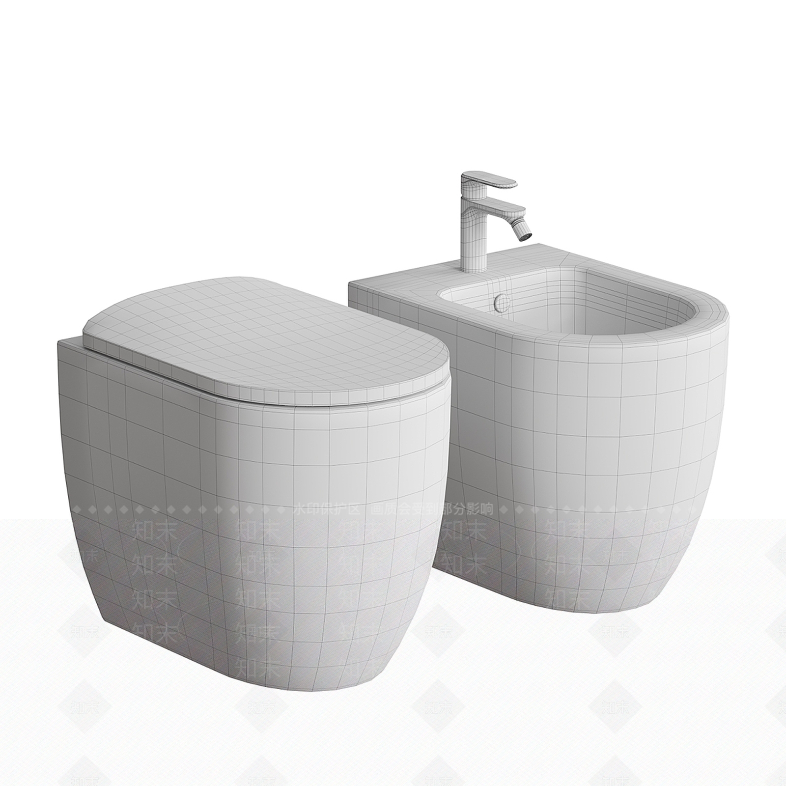 马桶3D模型下载【ID:1169692423】