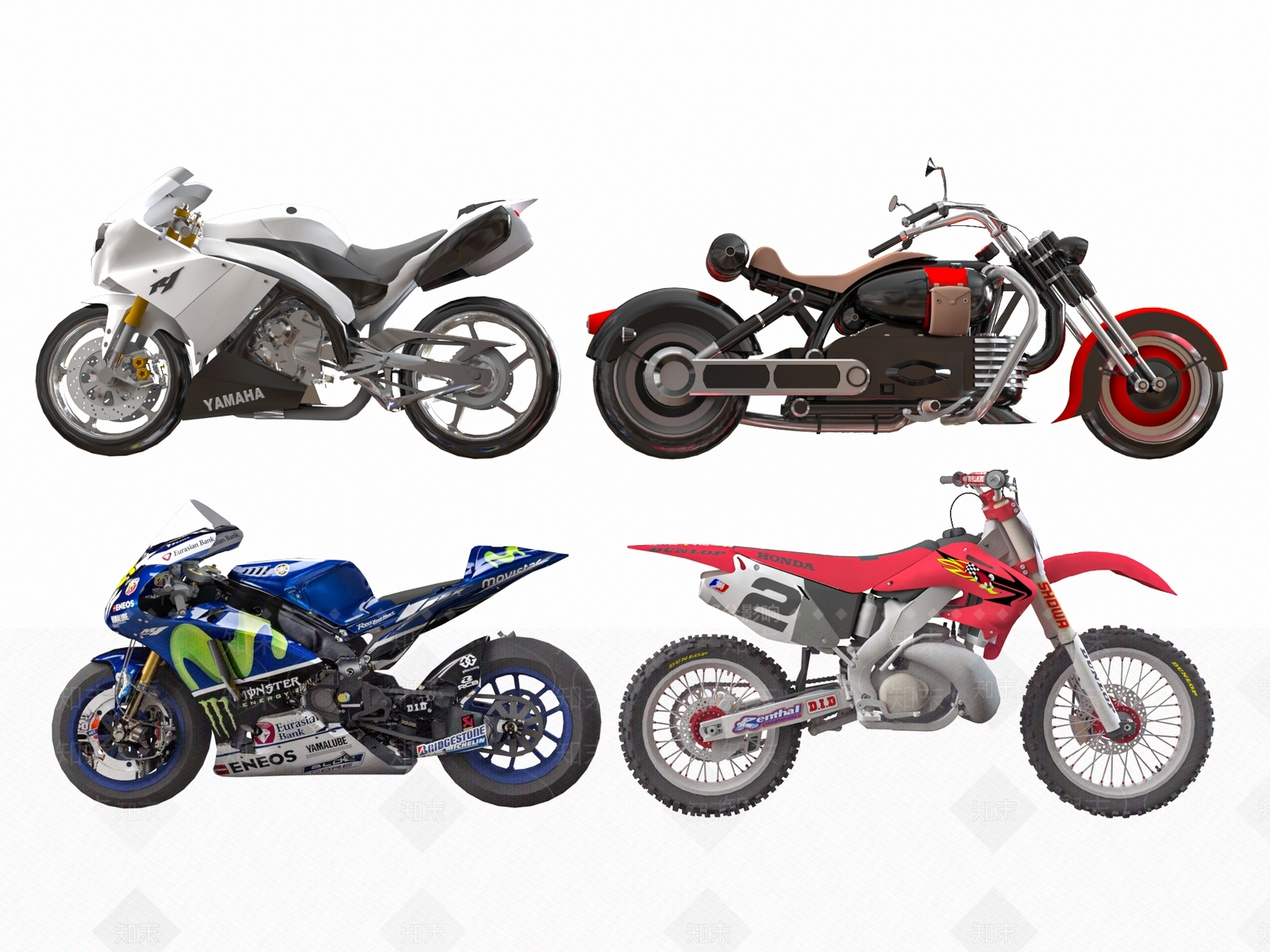摩托车3D模型下载【ID:1169694598】