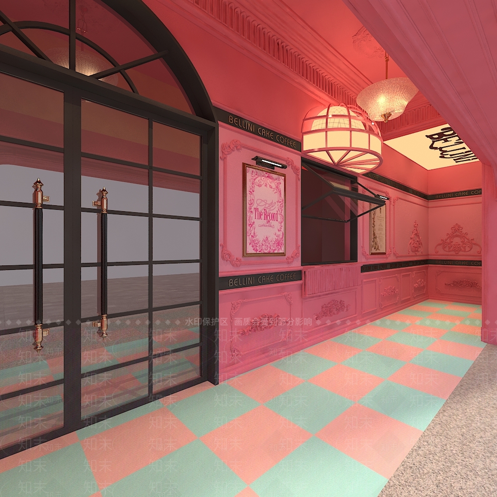 法式美式咖啡厅3D模型下载【ID:1169699092】
