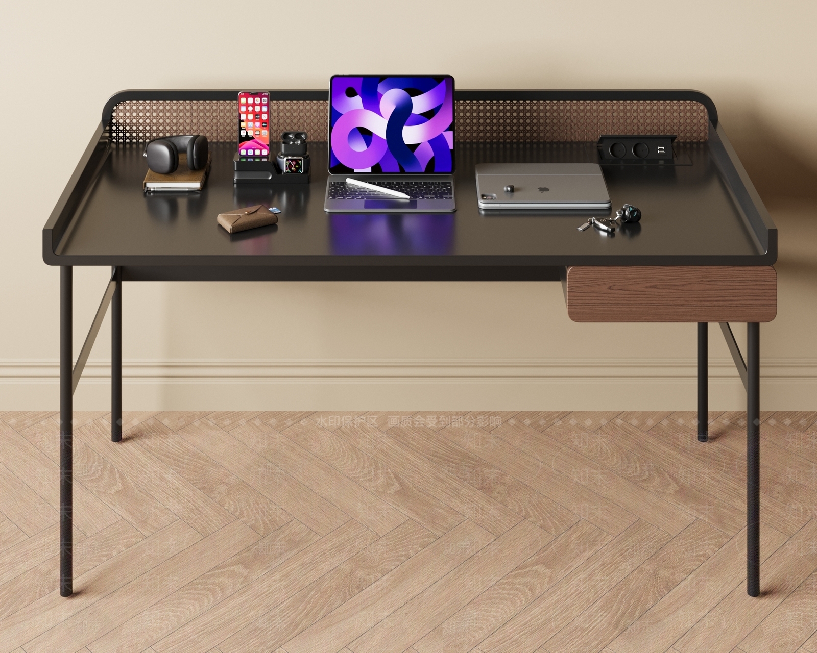 现代书桌3D模型下载【ID:1169700112】