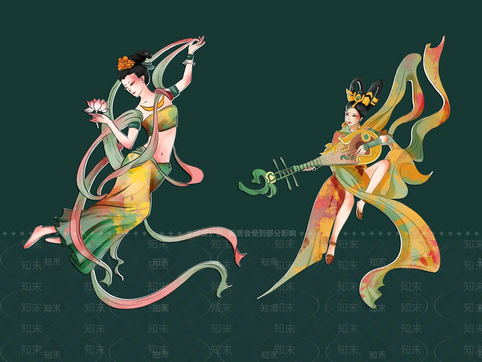 现代新中式女人3D模型下载【ID:1170010778】