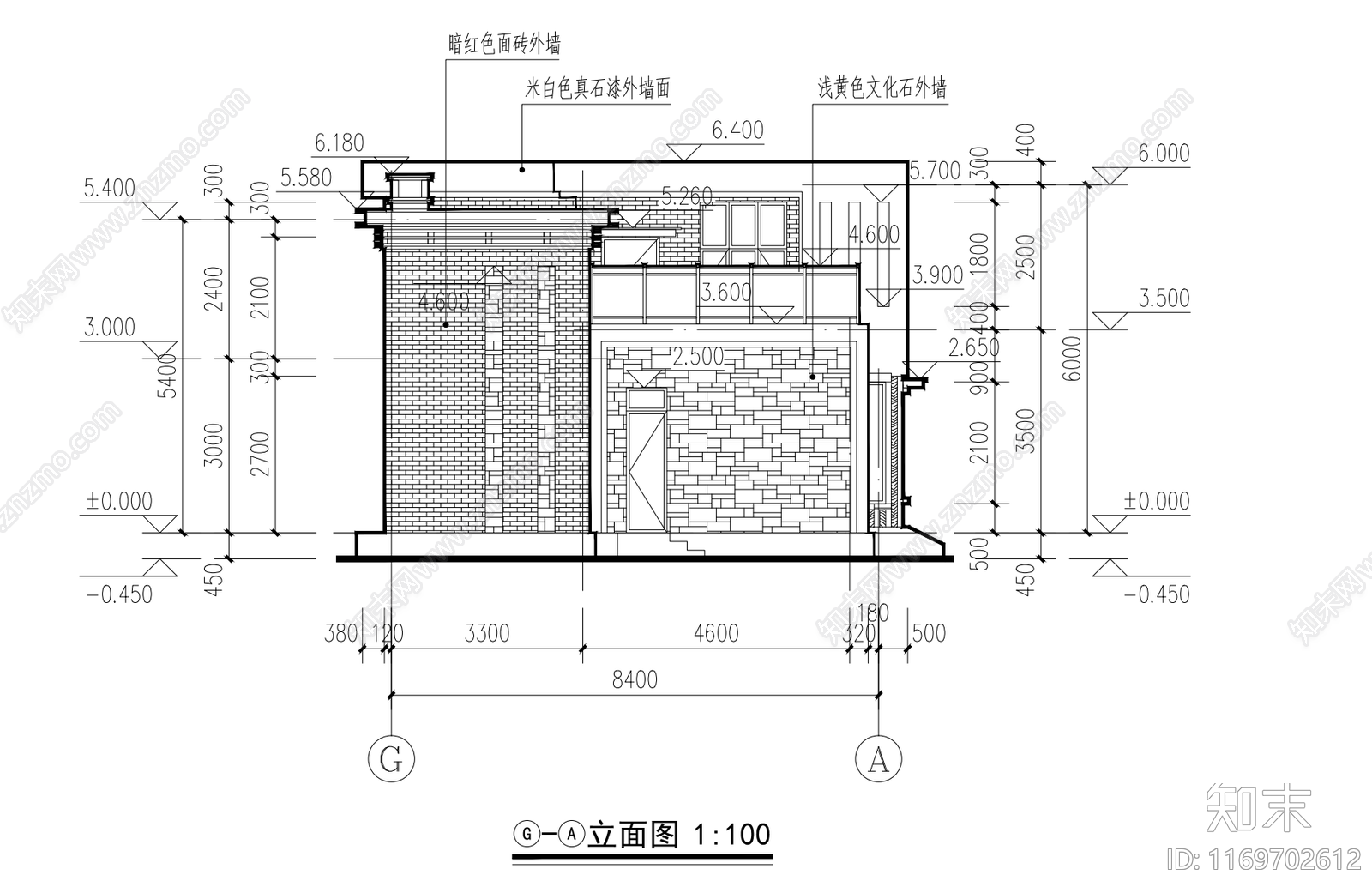 现代别墅建筑cad施工图下载【ID:1169702612】