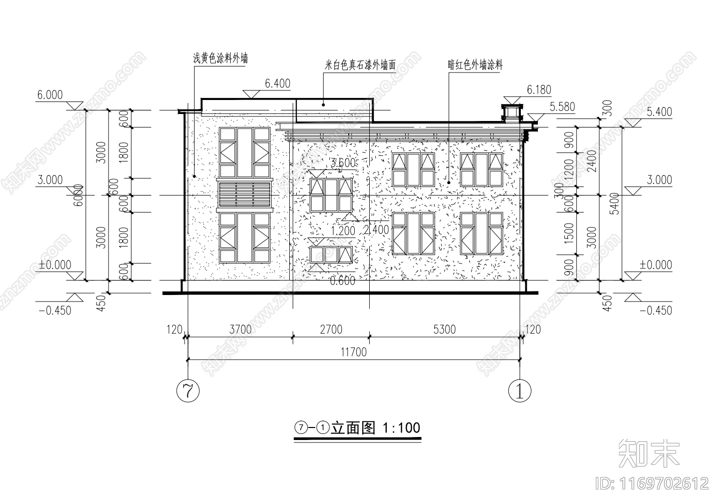 现代别墅建筑cad施工图下载【ID:1169702612】