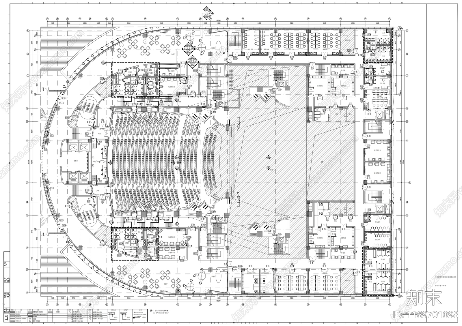 现代剧院施工图下载【ID:1169701098】