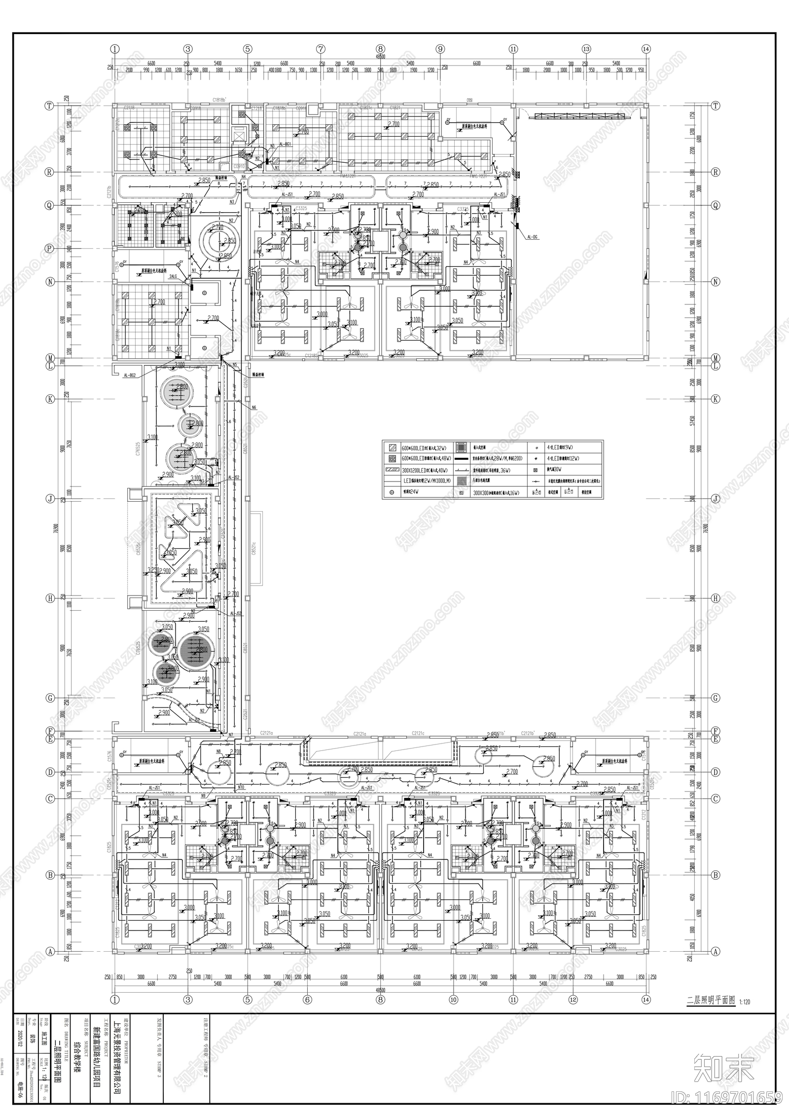 现代幼儿园cad施工图下载【ID:1169701659】