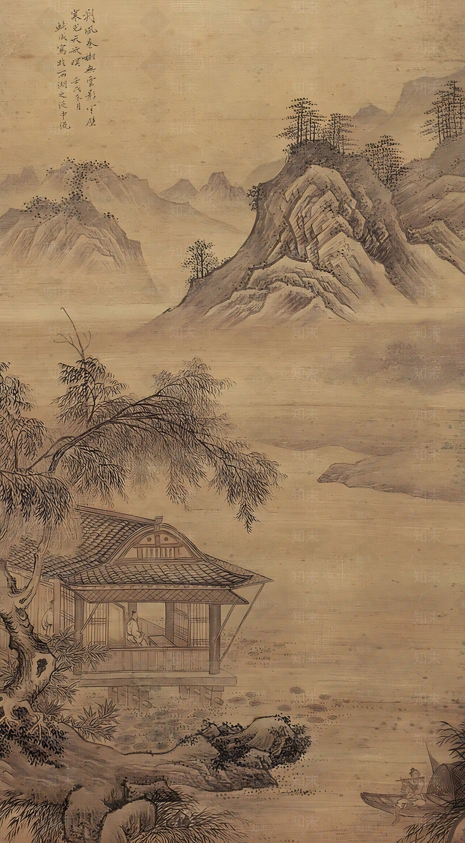 新中式中式壁纸贴图下载【ID:1169701580】