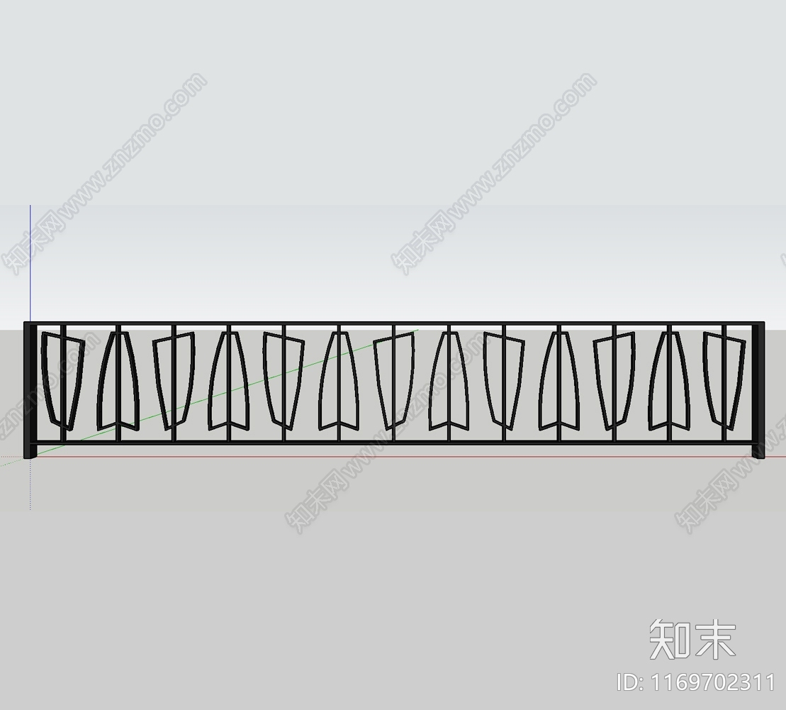 极简现代扶手SU模型下载【ID:1169702311】