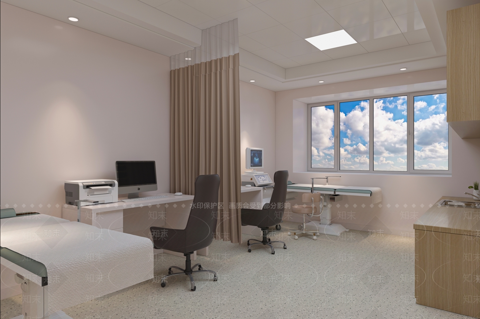 现代医院3D模型下载【ID:1169706946】