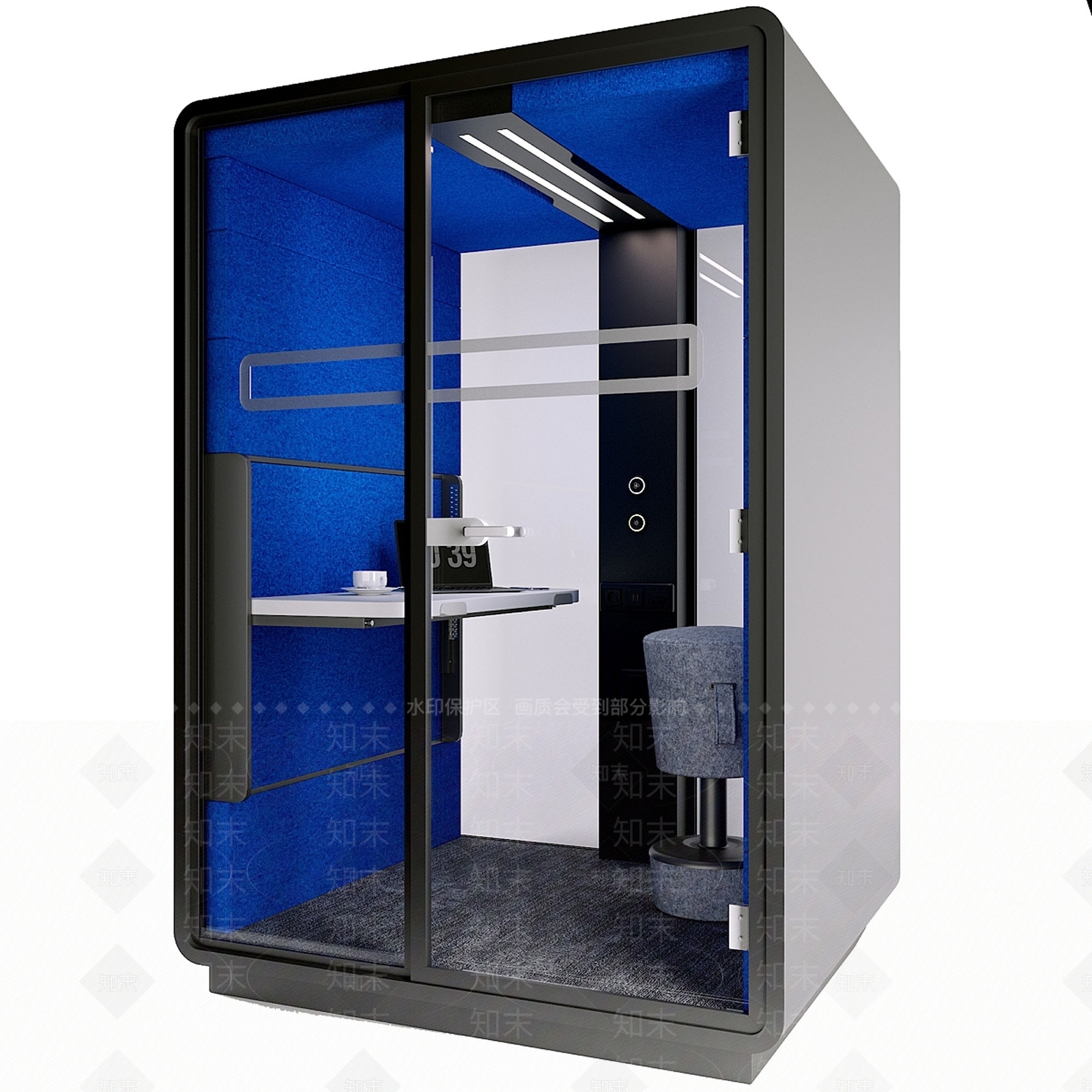 办公桌椅3D模型下载【ID:1169710236】