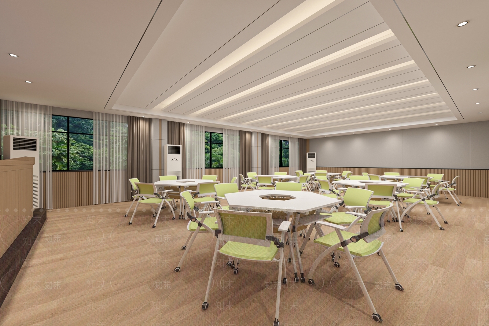 现代教室3D模型下载【ID:1169713259】