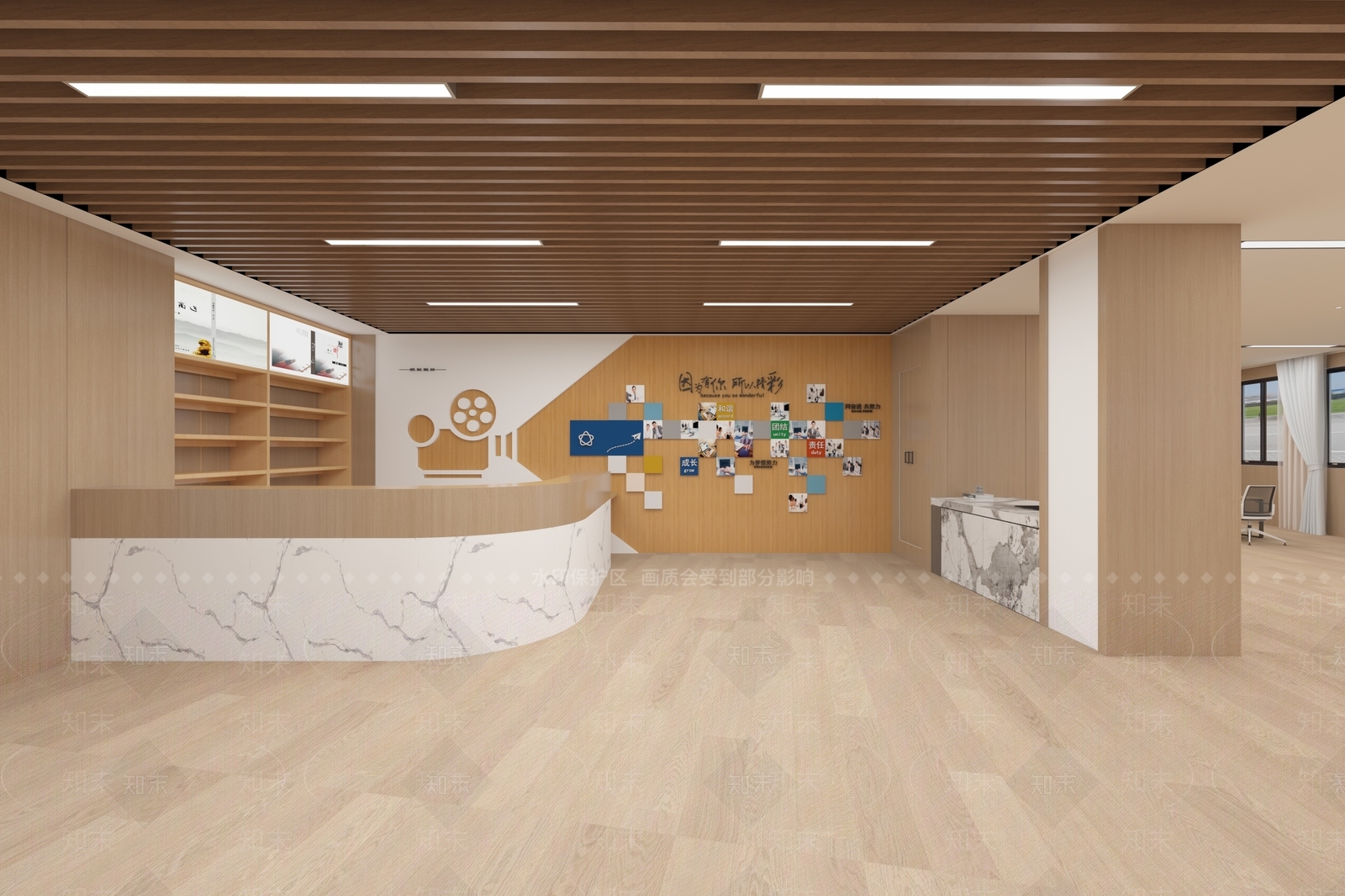 现代图书馆3D模型下载【ID:1169713435】