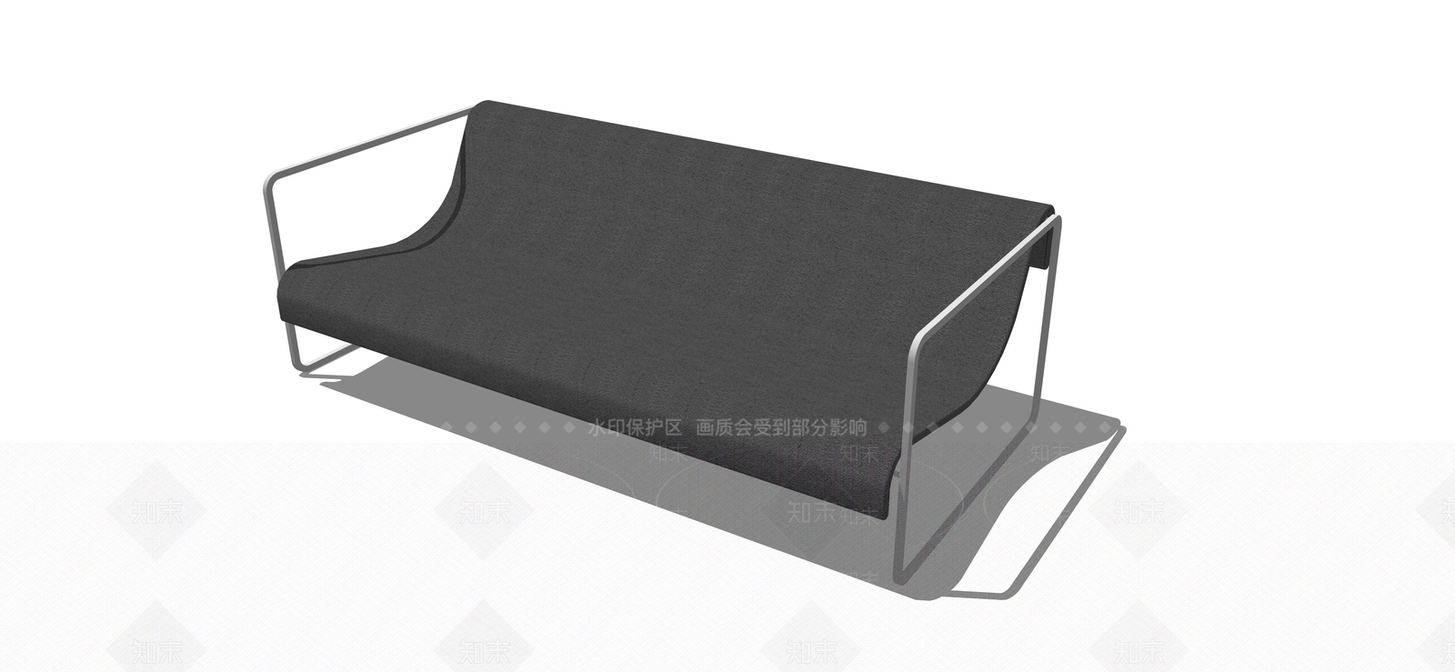 现代双人沙发SU模型下载【ID:1169718940】