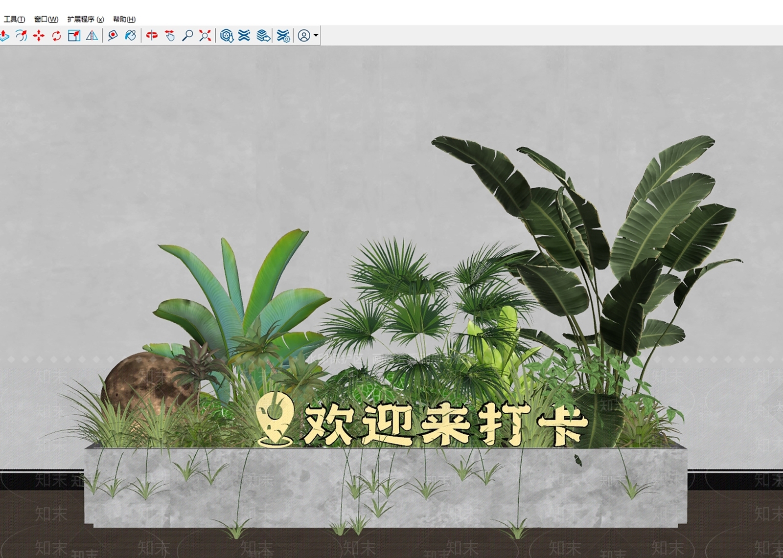 盆栽SU模型下载【ID:1169733154】