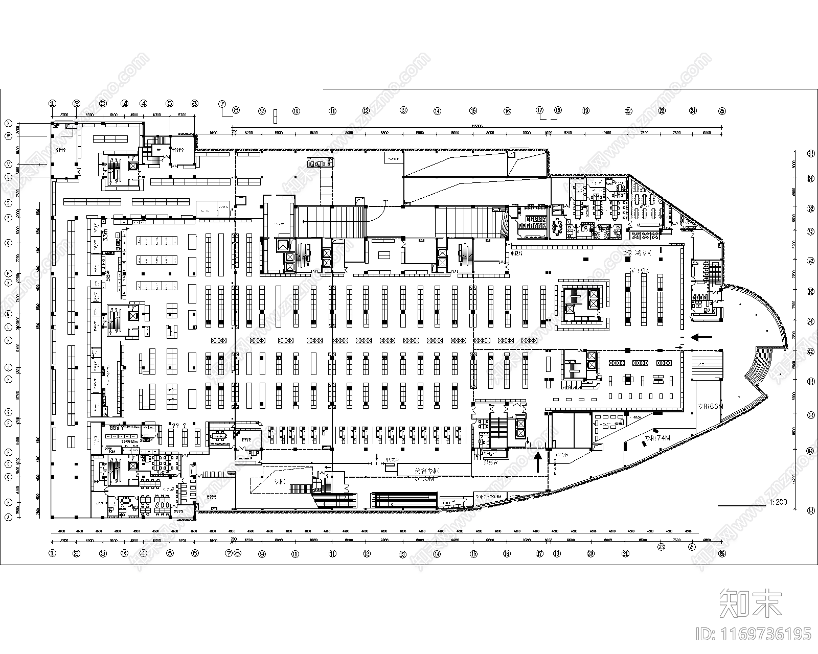 现代超市施工图下载【ID:1169736195】