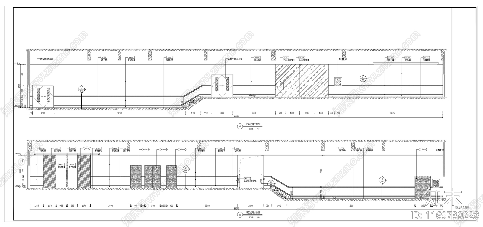 现代学校cad施工图下载【ID:1169739228】