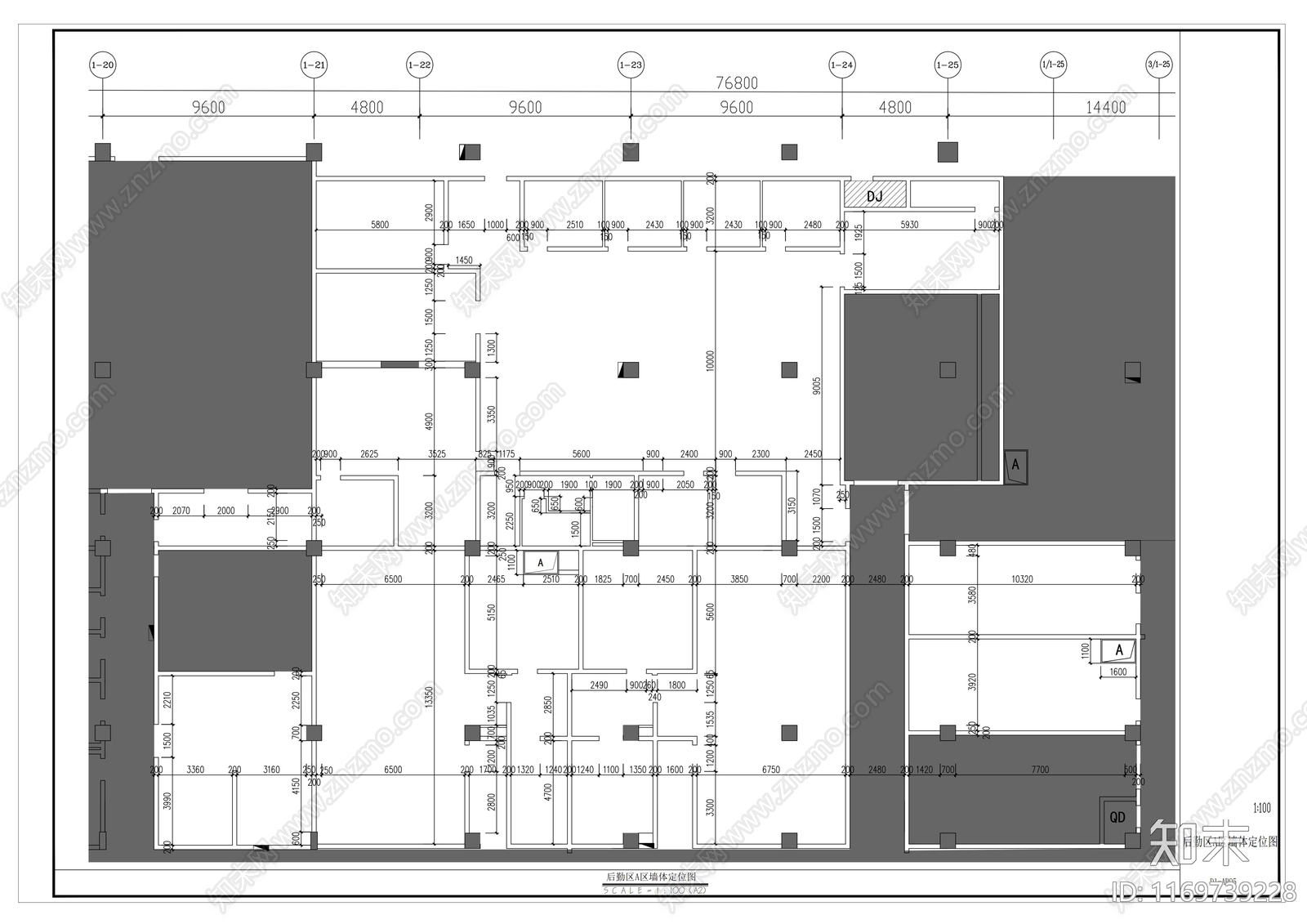 现代学校cad施工图下载【ID:1169739228】