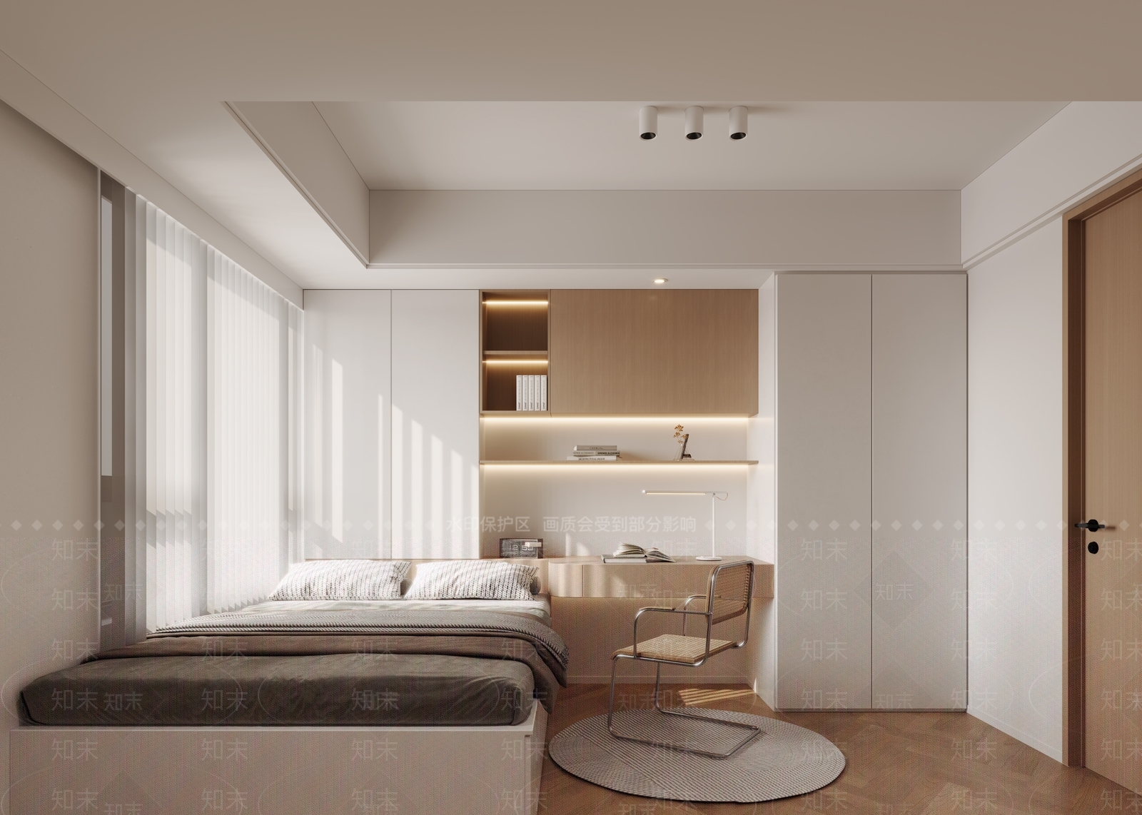 现代榻榻米卧室3D模型下载【ID:1169741063】