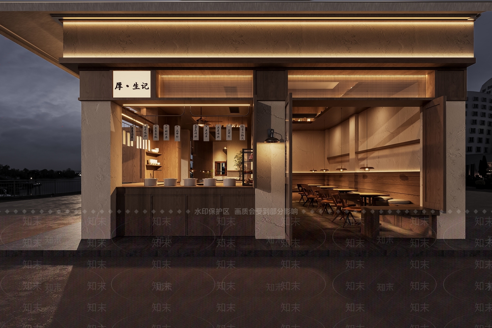 侘寂咖啡厅3D模型下载【ID:1214715404】