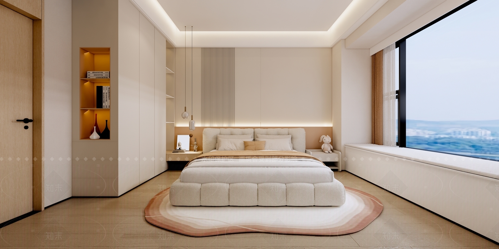 现代家居卧室SU模型下载【ID:1216028240】