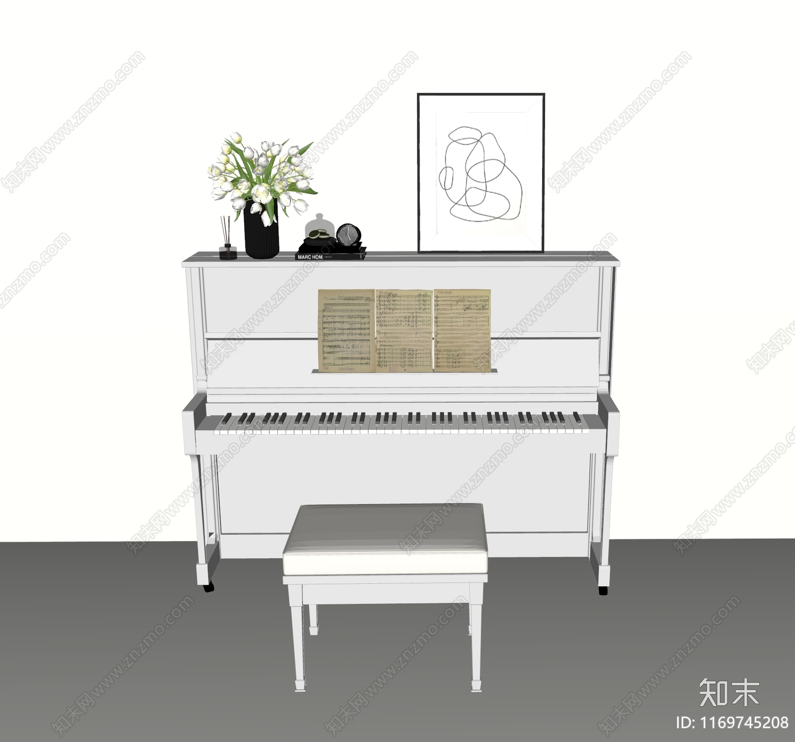 乐器SU模型下载【ID:1169745208】