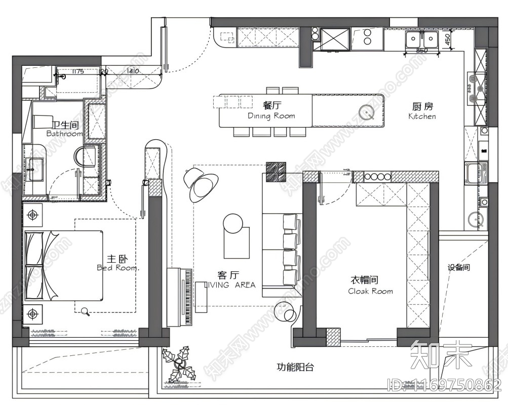 其他家装平面图施工图下载【ID:1169750862】