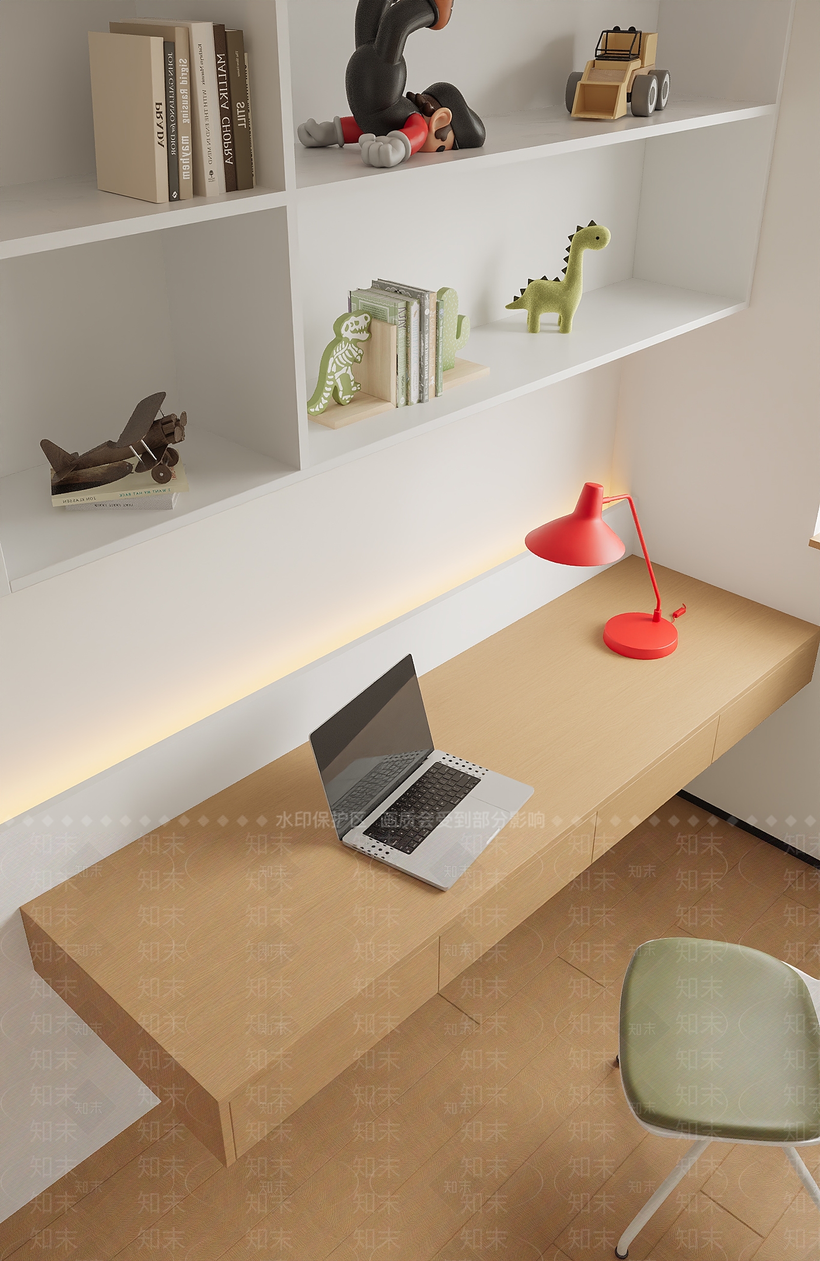 现代通用儿童房3D模型下载【ID:1169757266】