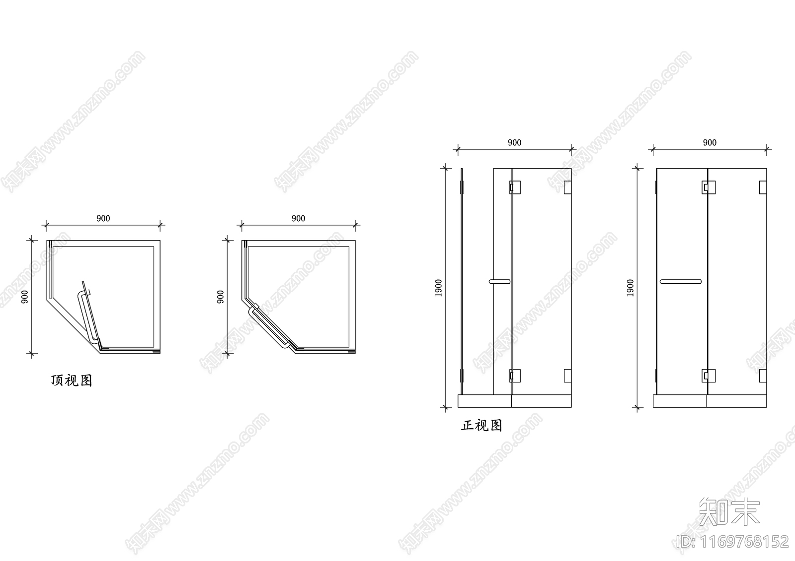 现代综合门窗施工图下载【ID:1169768152】