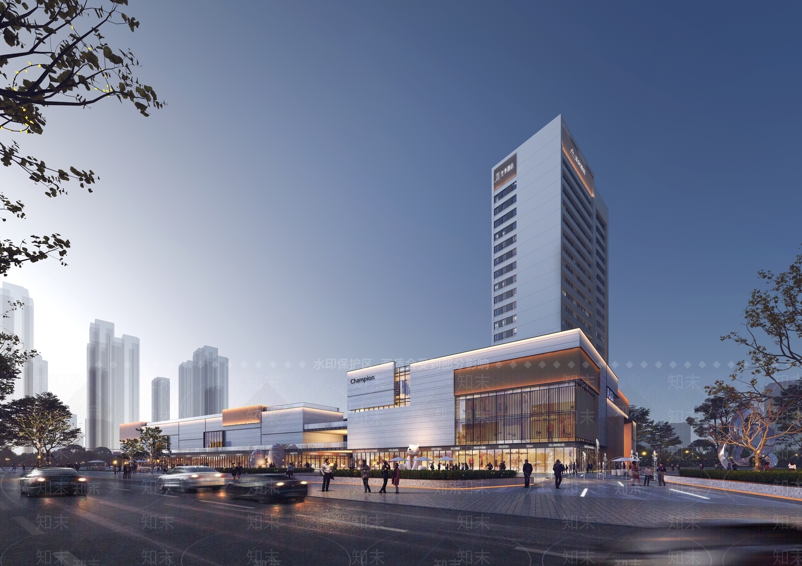 新中式现代其他商业建筑SU模型下载【ID:1169769156】