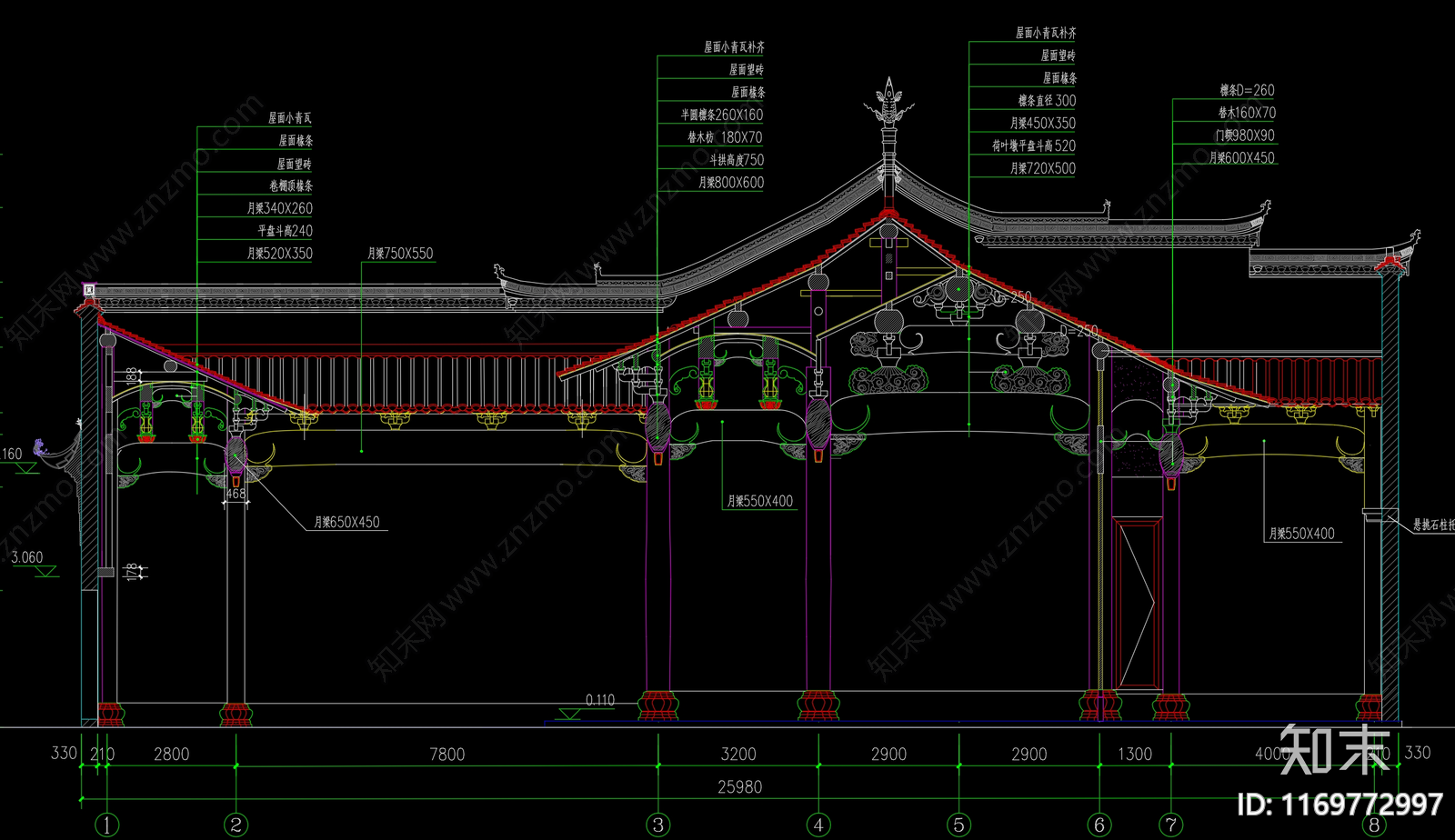 中式古建cad施工图下载【ID:1169772997】