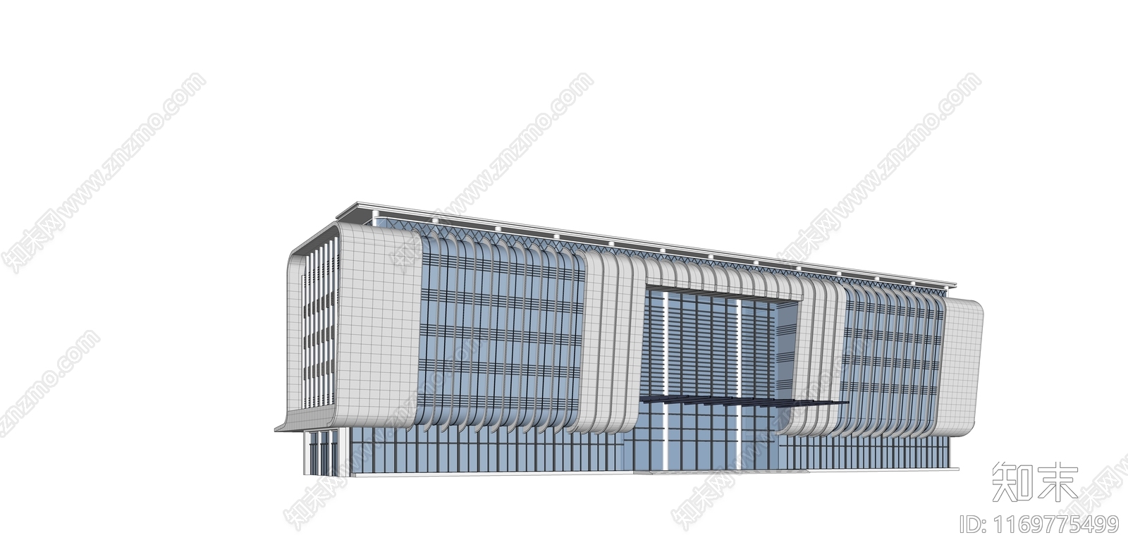 现代办公楼SU模型下载【ID:1169775499】