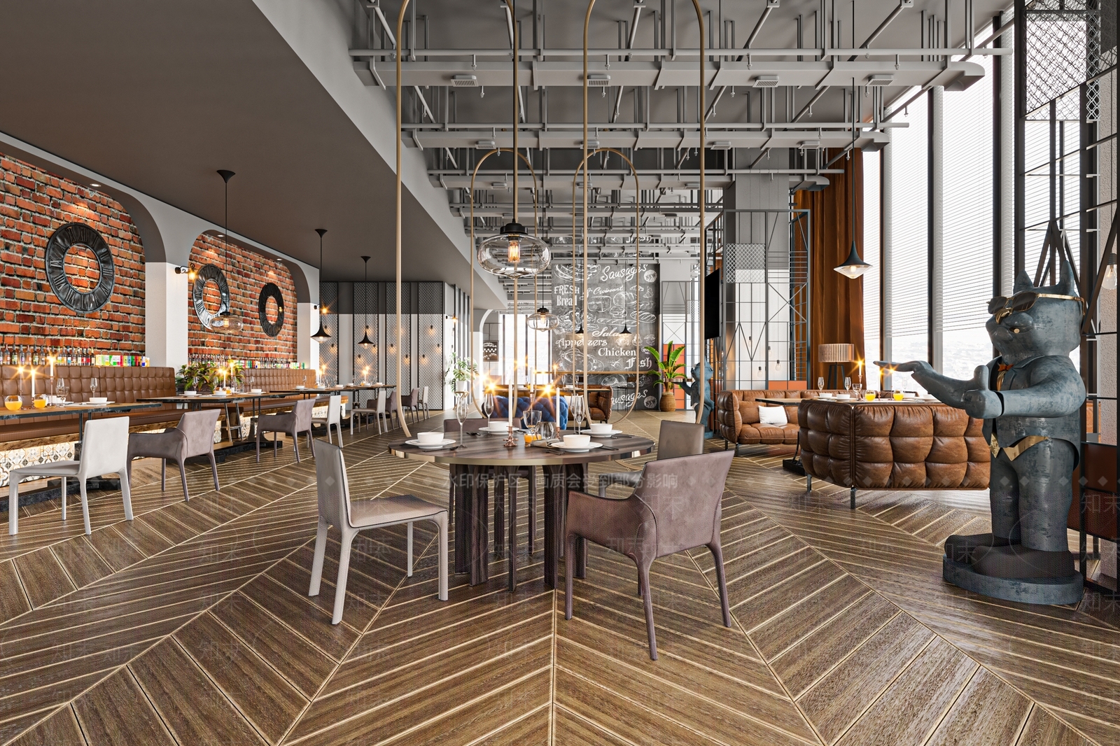 现代火锅店3D模型下载【ID:1169780548】