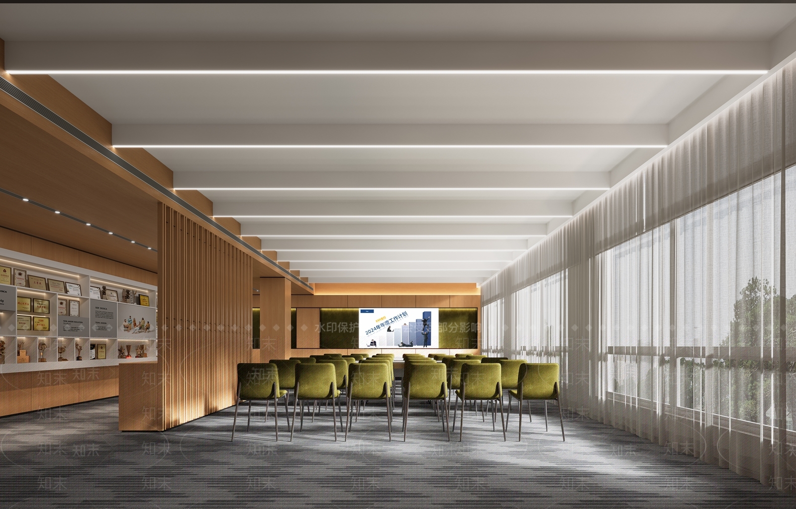 现代极简报告厅3D模型下载【ID:1169801531】