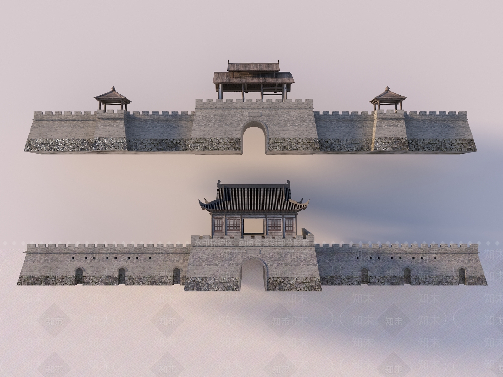 新中式中式古建3D模型下载【ID:1169802847】
