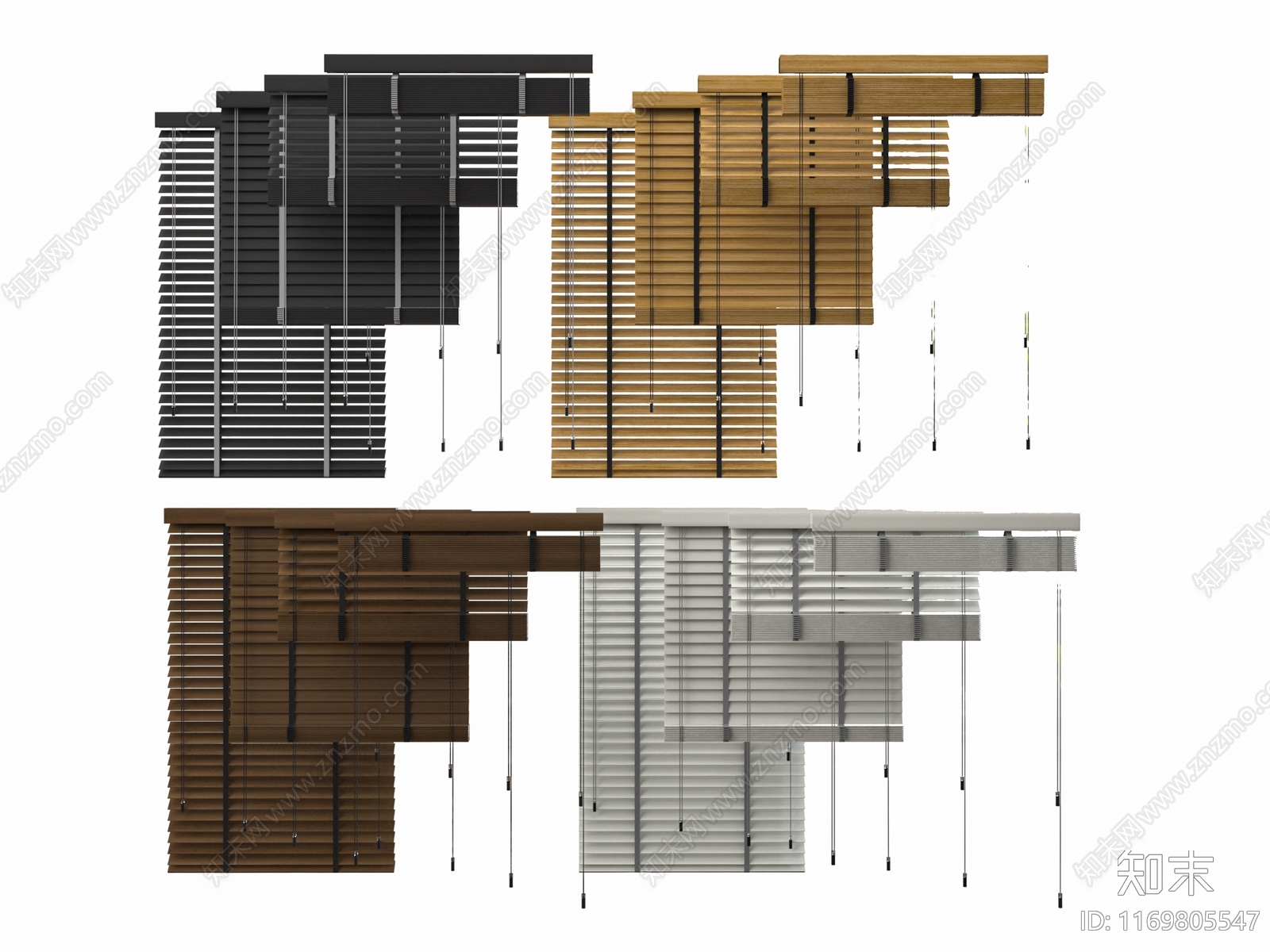 现代百叶帘3D模型下载【ID:1169805547】