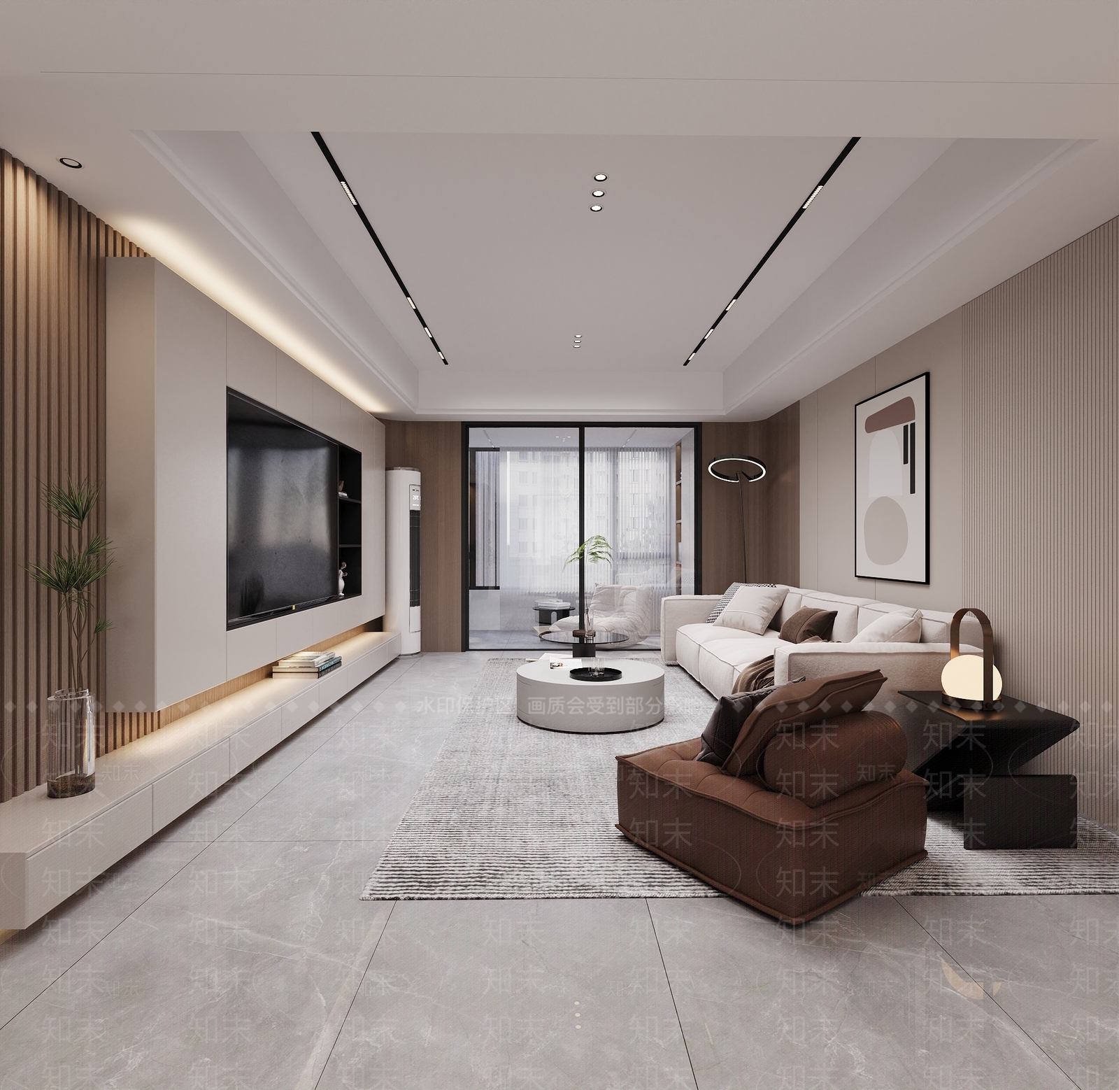 现代家居客厅3D模型下载【ID:1169819652】_知末3d模型网