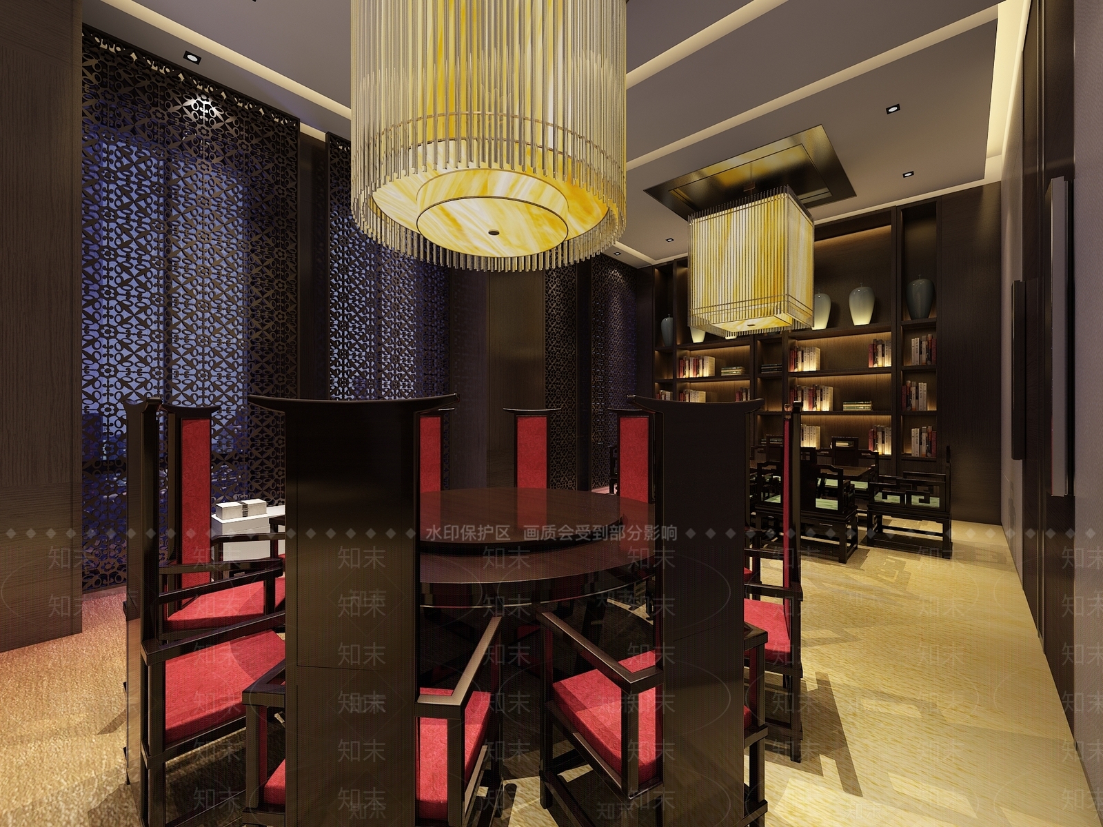 新中式包厢3D模型下载【ID:1169819970】