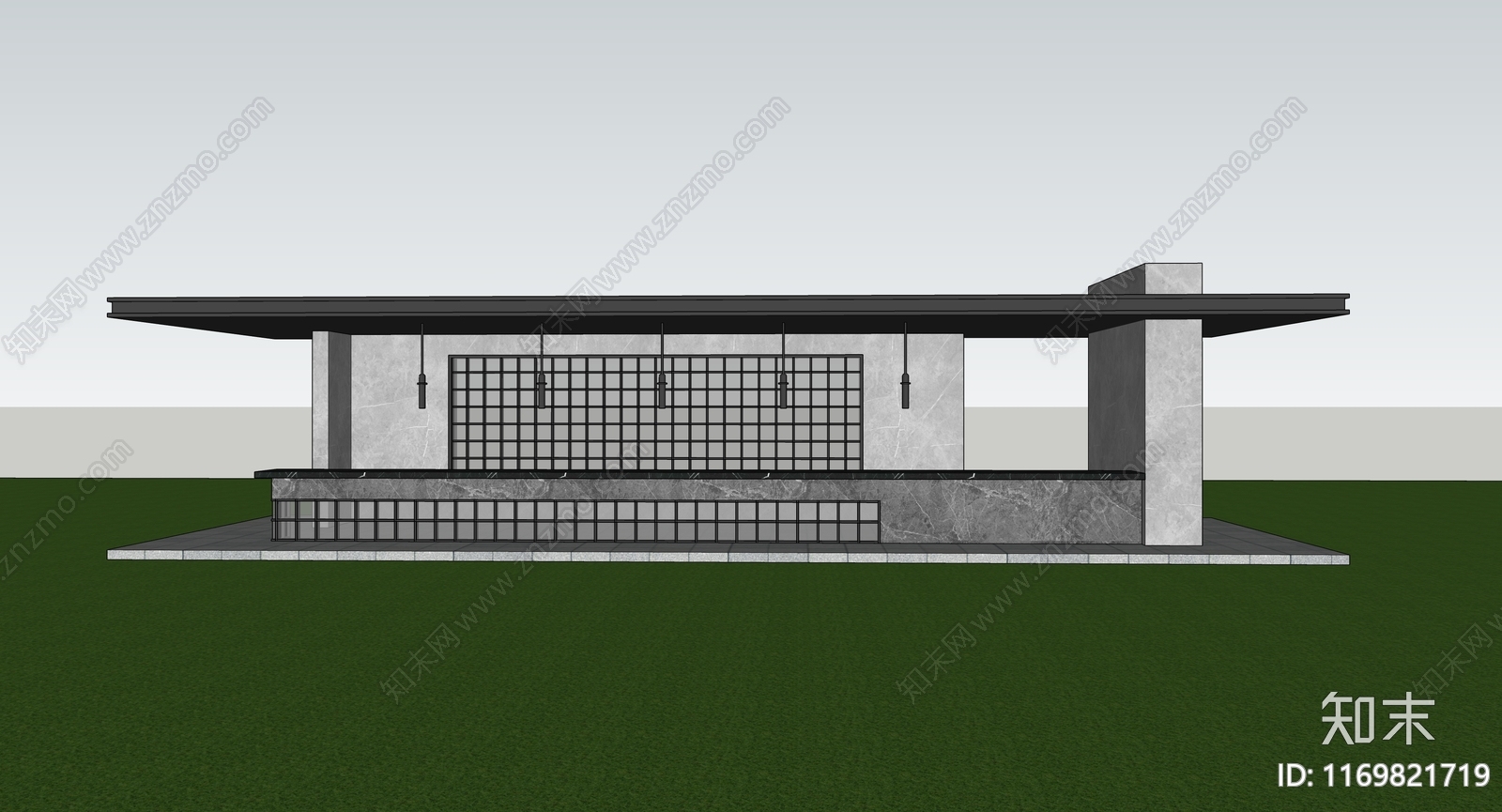 现代亭子SU模型下载【ID:1169821719】