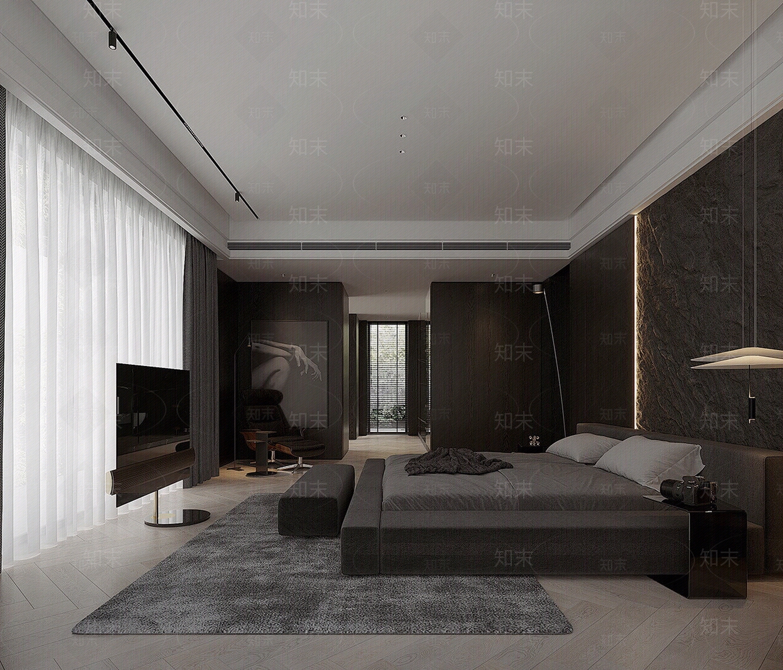 现代卧室贴图下载【ID:1169824411】