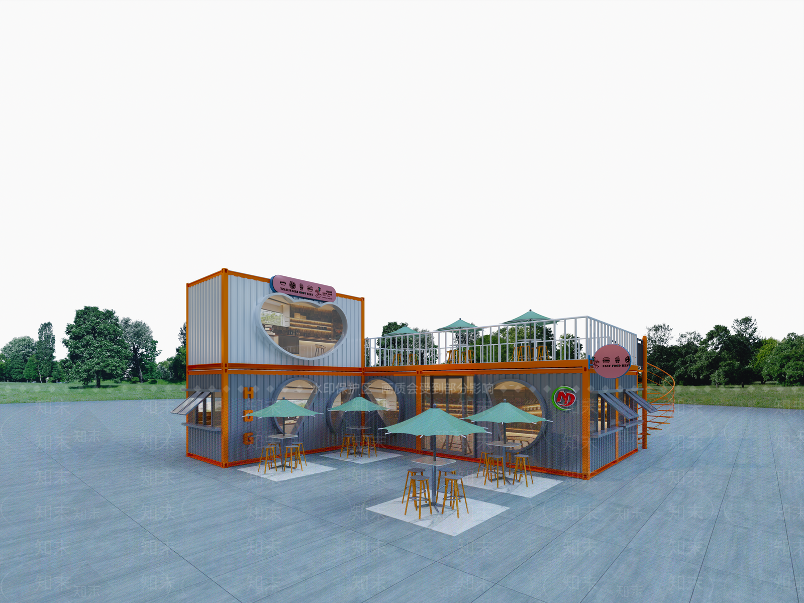 现代奶茶店SU模型下载【ID:1169826344】