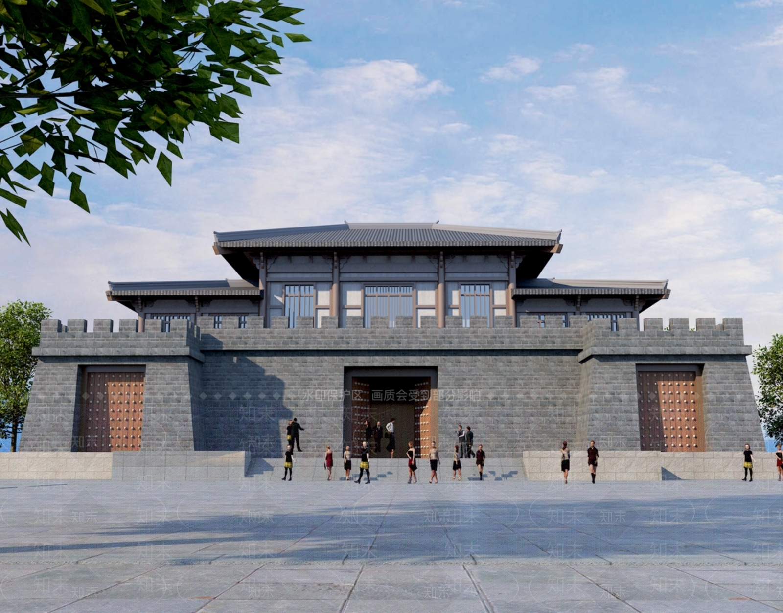 新中式中式古建3D模型下载【ID:1169827770】