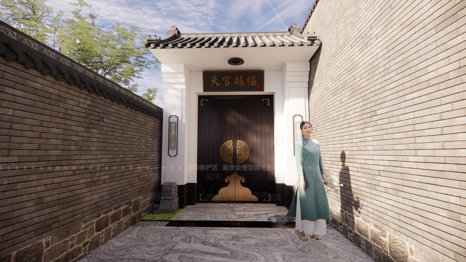 新中式中式其他户外家具SU模型下载【ID:1169839914】