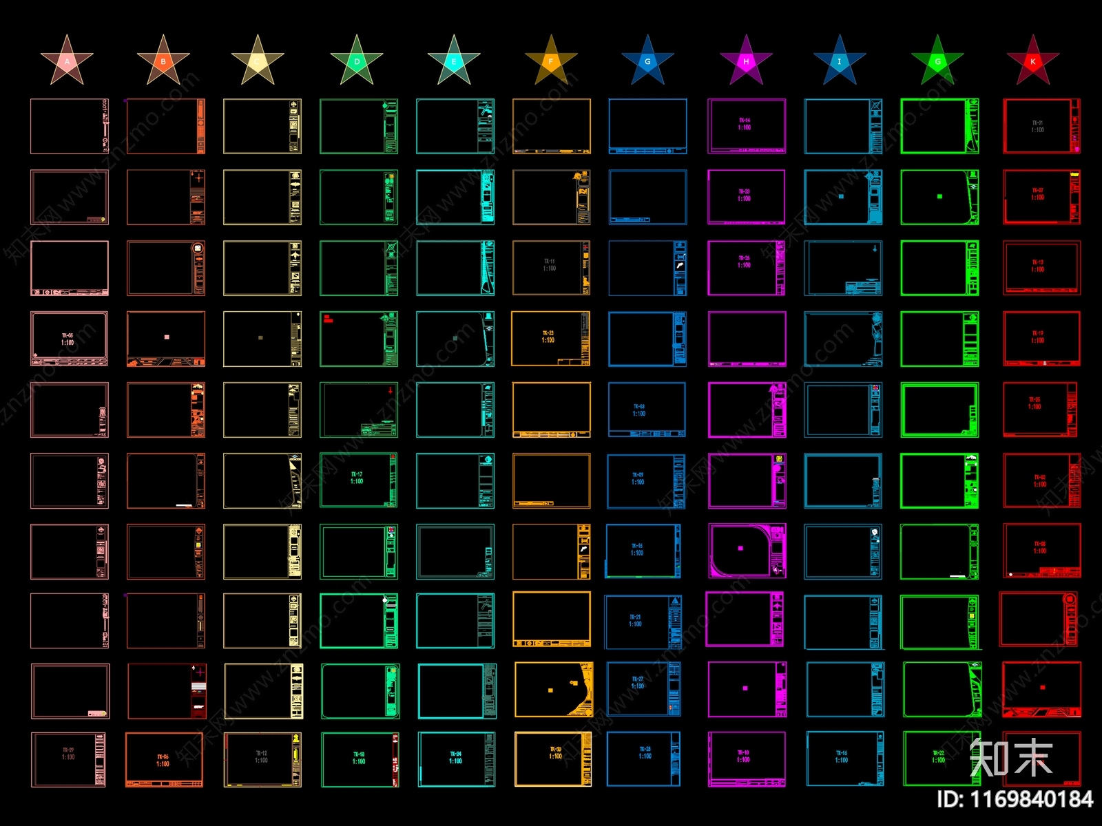 现代图框施工图下载【ID:1169840184】