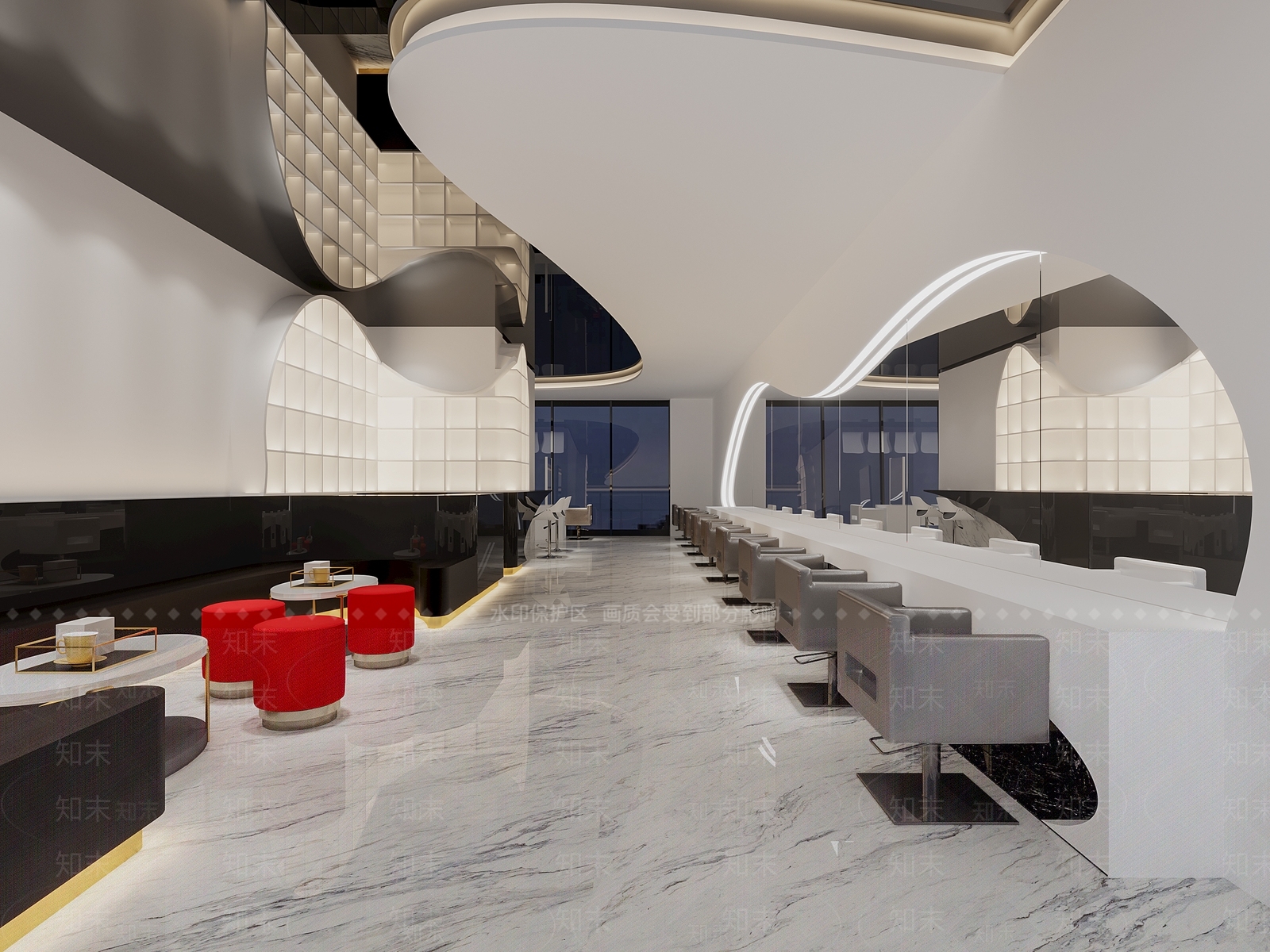 现代美容院3D模型下载【ID:1169843018】