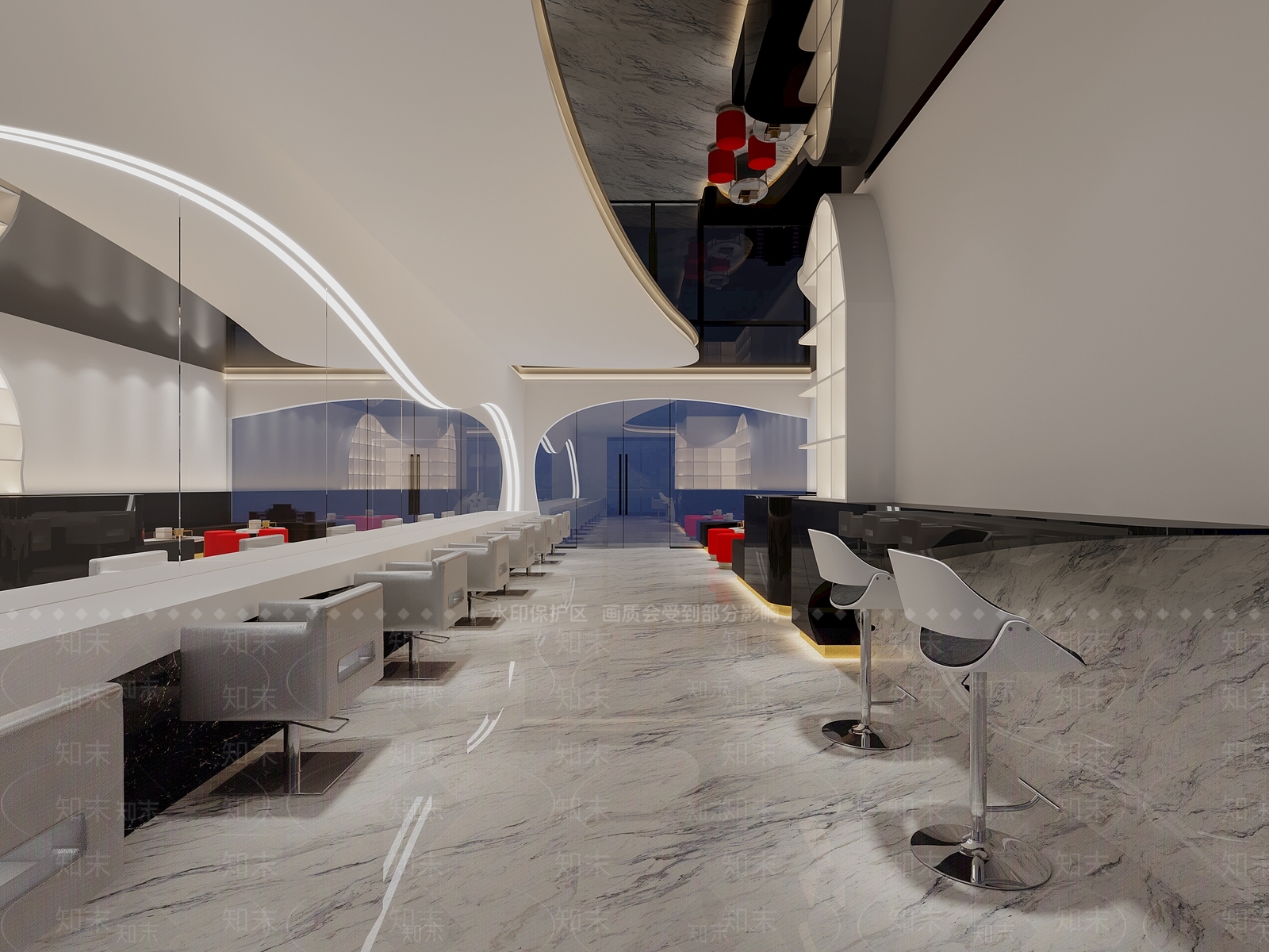 现代美容院3D模型下载【ID:1169843018】