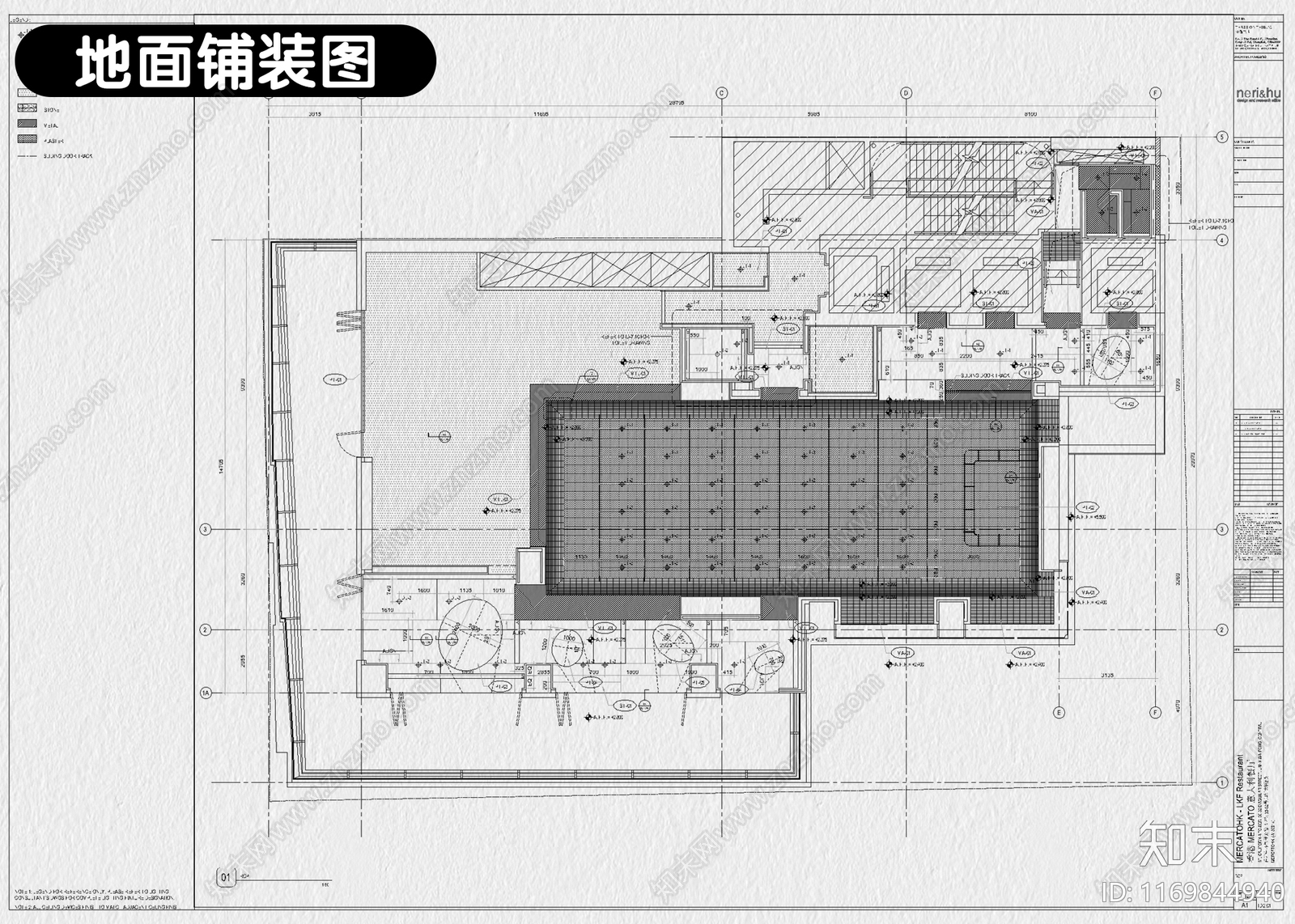 现代西餐厅施工图下载【ID:1169844940】_知末案例馆